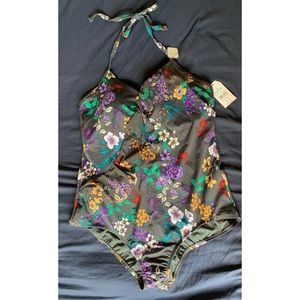 (NWT) Floral Once Piece Swim Suit